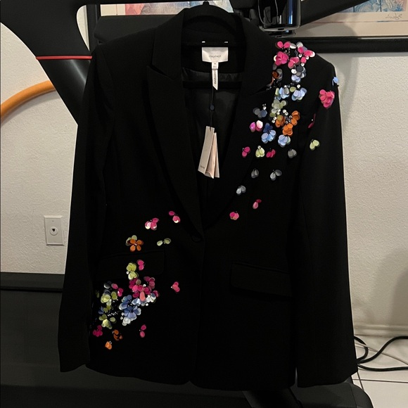 Cinq a Sept Paillette Vines Cheyenne Blazer - Picture 5 of 10